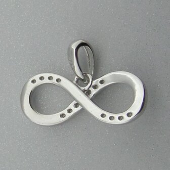 Zilveren Hanger Infinity Lemniscaat